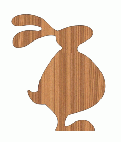 Laser Cut Easter Bunny Rabbit Unfinished Plan Free Vector File