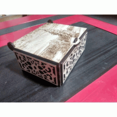 Laser Cut Engraved Decorative Box With Lid Free Vector File