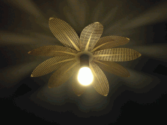Laser Cut Flower Laser Lamp Free Vector File