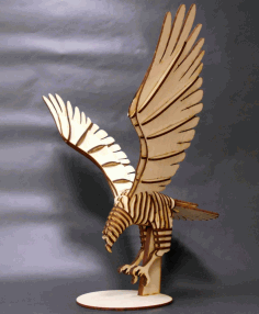 Laser Cut Flying Eagle 3d Puzzle Free Vector File