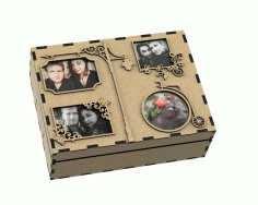 Laser Cut Foto Album Box Free DXF File