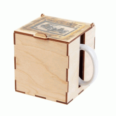Laser Cut Gift Box For Mug 3mm Free Vector File