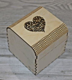 Laser Cut Gift Box With Folding Lid Free DXF File