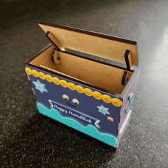 Laser Cut Gift Card Box Free Vector File