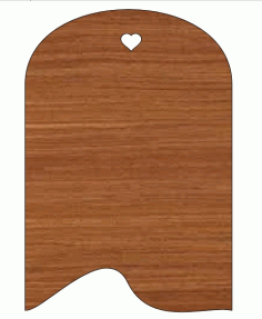 Laser Cut Gift Tag Wooden Cutout Free Vector File