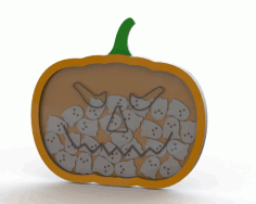 Laser Cut Halloween Pumpkin Free Vector File, Free Vectors File