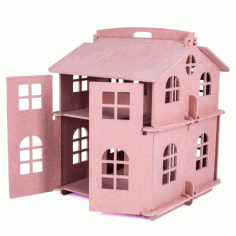 Laser Cut House Model For Kids Free Vector File