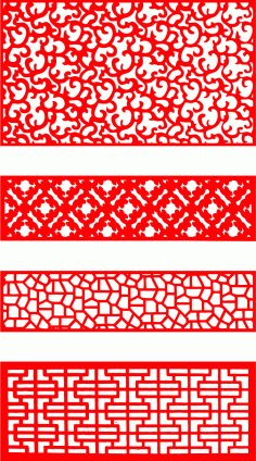 Laser Cut Jali Inspired Pattern Screen Grill Design Free Vector File