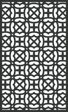 Laser Cut Living Room Floral Lattice Stencil Seamless Design Free DXF File