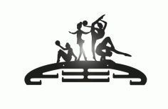 Laser Cut Medalist Gymnastics Free DXF File