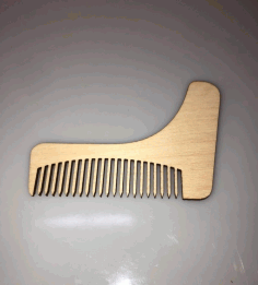 Laser Cut Men Beard Shaping Styling Comb Free Vector File, Free Vectors File
