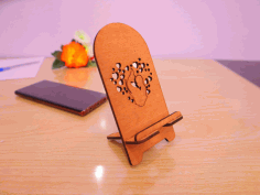 Laser Cut Mothers Day Phone Stand Free Vector File, Free Vectors File