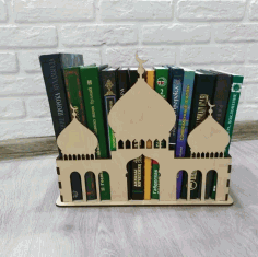 Laser Cut Muslim Islamic Book Stand Replica Of Mosque Free Vector File