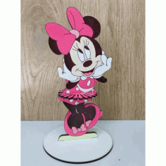 Laser Cut Napkin Holder Minnie Mouse Free Vector File