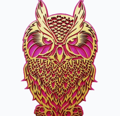 Laser Cut Owl Free DXF File