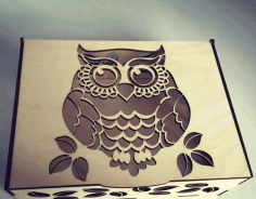 Laser Cut Owl Gift Box Free Vector File