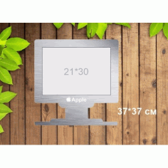 Laser Cut Photo Frame On A Monitor Free Vector File