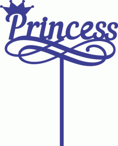 Laser Cut Prince Topper Free Vector File