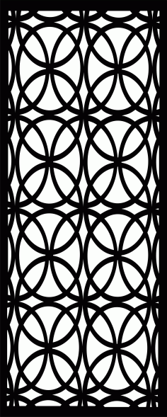 Laser Cut Privacy Partition Indoor Panels Room Divider Floral Lattice Stencil Seamless Free DXF File