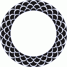 Laser Cut Privacy Partition Round Panel Lattice Free DXF File