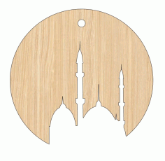 Laser Cut Ramadan Kareem Masjid Islamic Wall Art Wooden Mosque Cutout Free Vector File