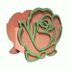 Laser Cut Rose Shaped Box Valentine Day Gifts Valentine Flower Box Free Vector File