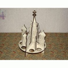 Laser Cut Russia Saint Basil Cathedral Free DXF File