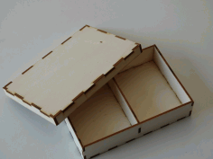 Laser Cut Sorting Box Storage Box With Lid 3mm Free DXF File