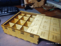 Laser Cut Storage Box For Small Items Free DXF File