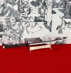 Laser Cut Tanjiro Katana Sword 4mm Free Vector File