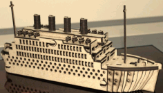 Laser Cut Titanic 3d Puzzle Free Vector File