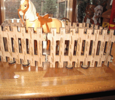 Laser Cut Toy Horse Stable Fence 4.55mm Plywood Free Vector File