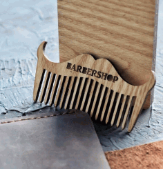 Laser Cut Viking Beard Comb Free Vector File