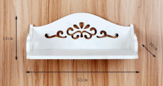 Laser Cut Wall Mounted Shelf 3d Puzzle Free Vector File