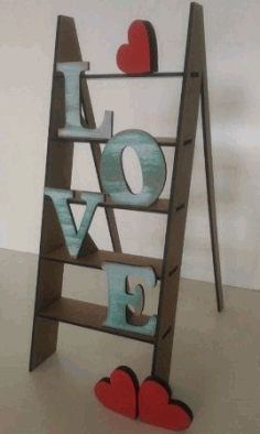 Laser Cut Wedding Decor Ladder Ladder Of Love Free Vector File