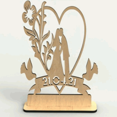 Laser Cut Wedding Stand Wedding Props Free Vector File
