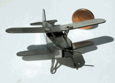 Laser Cut Wood Airplane Toy Kit Free DXF File