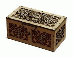 Laser Cut Wood Beautiful Box Template Free Vector File