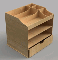Laser Cut Wood Drawer Storage Organizer Template Free Vector File