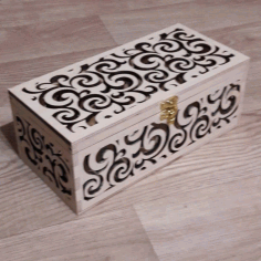 Laser Cut Wood Jewelry Box Free Vector File, Free Vectors File