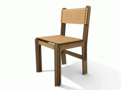 Laser Cut Wood Simple Chair Free Vector File