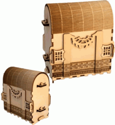 Laser Cut Wooden 3d Puzzle Jewelry Box Design Free Vector File