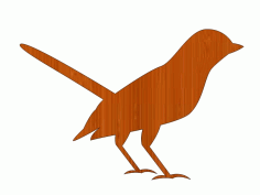 Laser Cut Wooden Bird Cutout Free Vector File