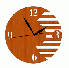 Laser Cut Wooden Clock Plans Free Vector File
