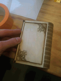 Laser Cut Wooden Flex Box With Engraving Free DXF File