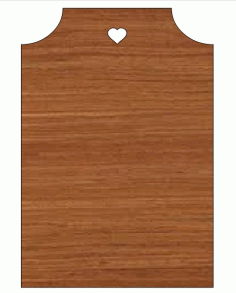 Laser Cut Wooden Gift Tag Blank Cutout Free Vector File