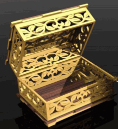 Laser Cut Wooden Jewelry Box Wedding Gift Box Free Vector File