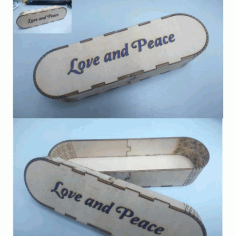 Laser Cut Wooden Pencil Box Free DXF File