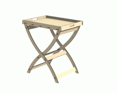 Laser Cut Wooden Table Free DXF File