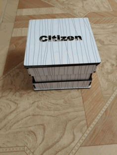 Laser Cut Wooden Watch Box Free DXF File